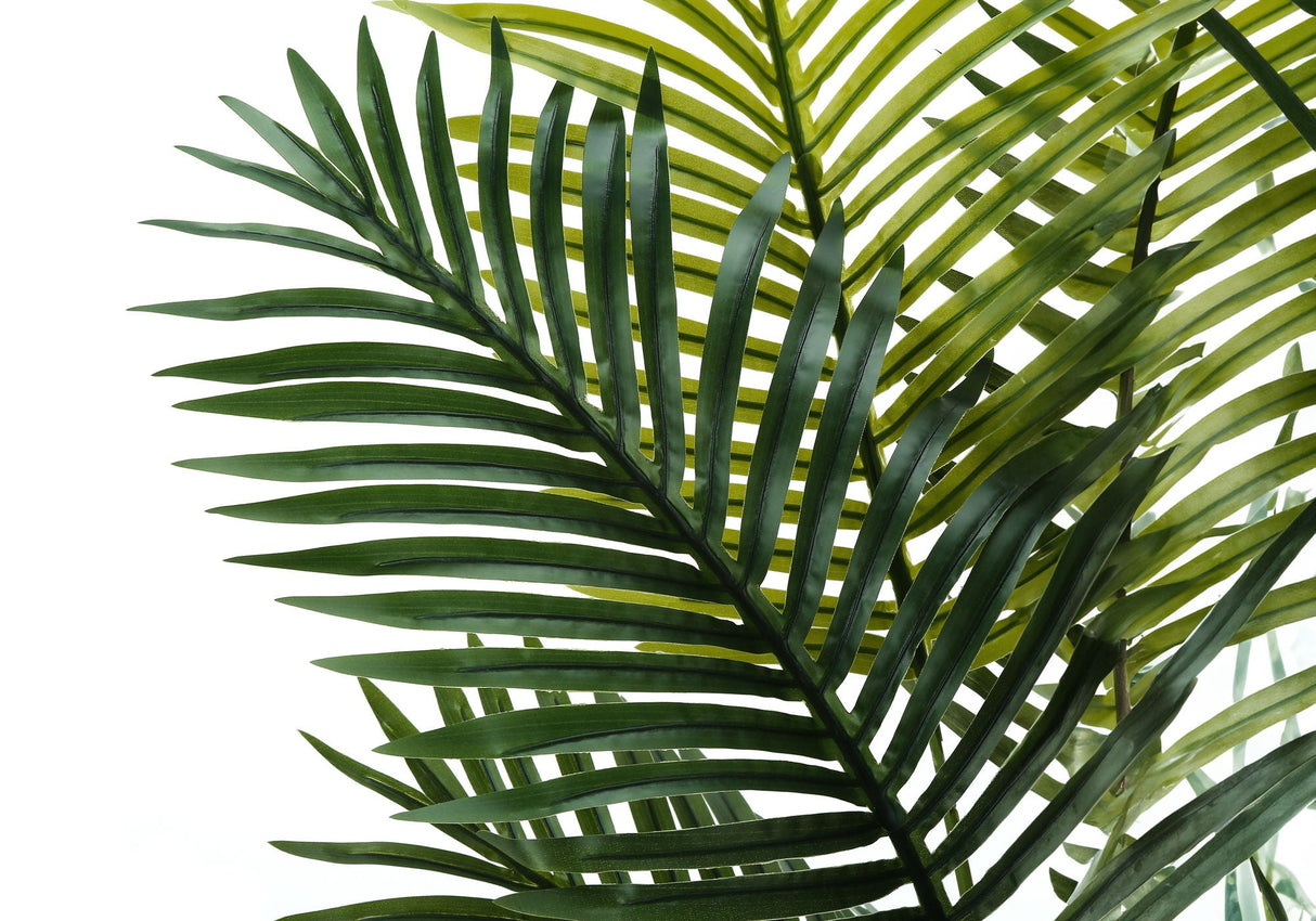 57" Tall, Artificial Plant, Palm Tree, Indoor, Faux, Fake, Floor, Greenery, Potted, Real Touch, Decorative - Green / Black - Best Buy Furniture