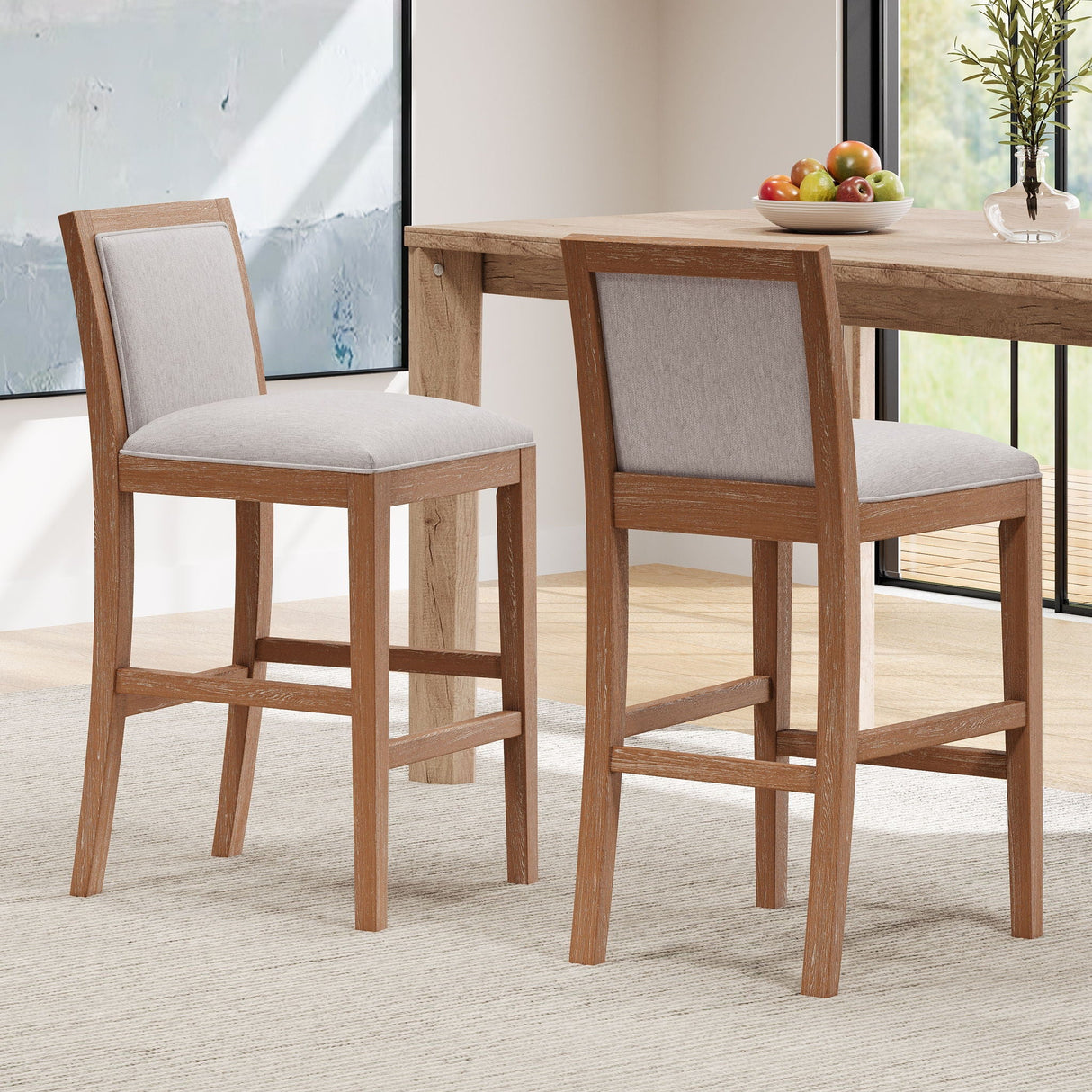 Upholstered Barstools (Set of 2) - Best Buy Furniture