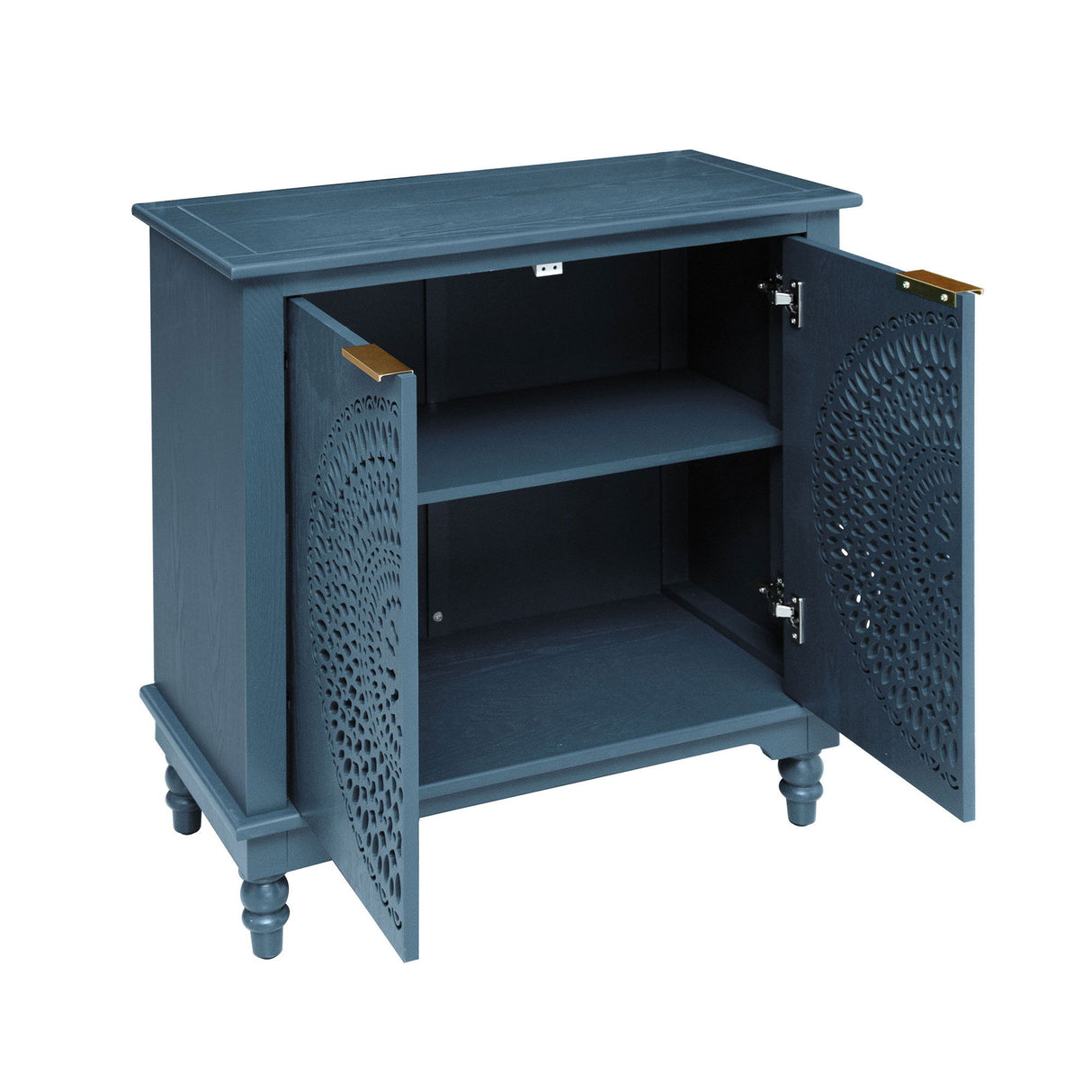 Hollow - Carved 2 Doors Accent Cabinet