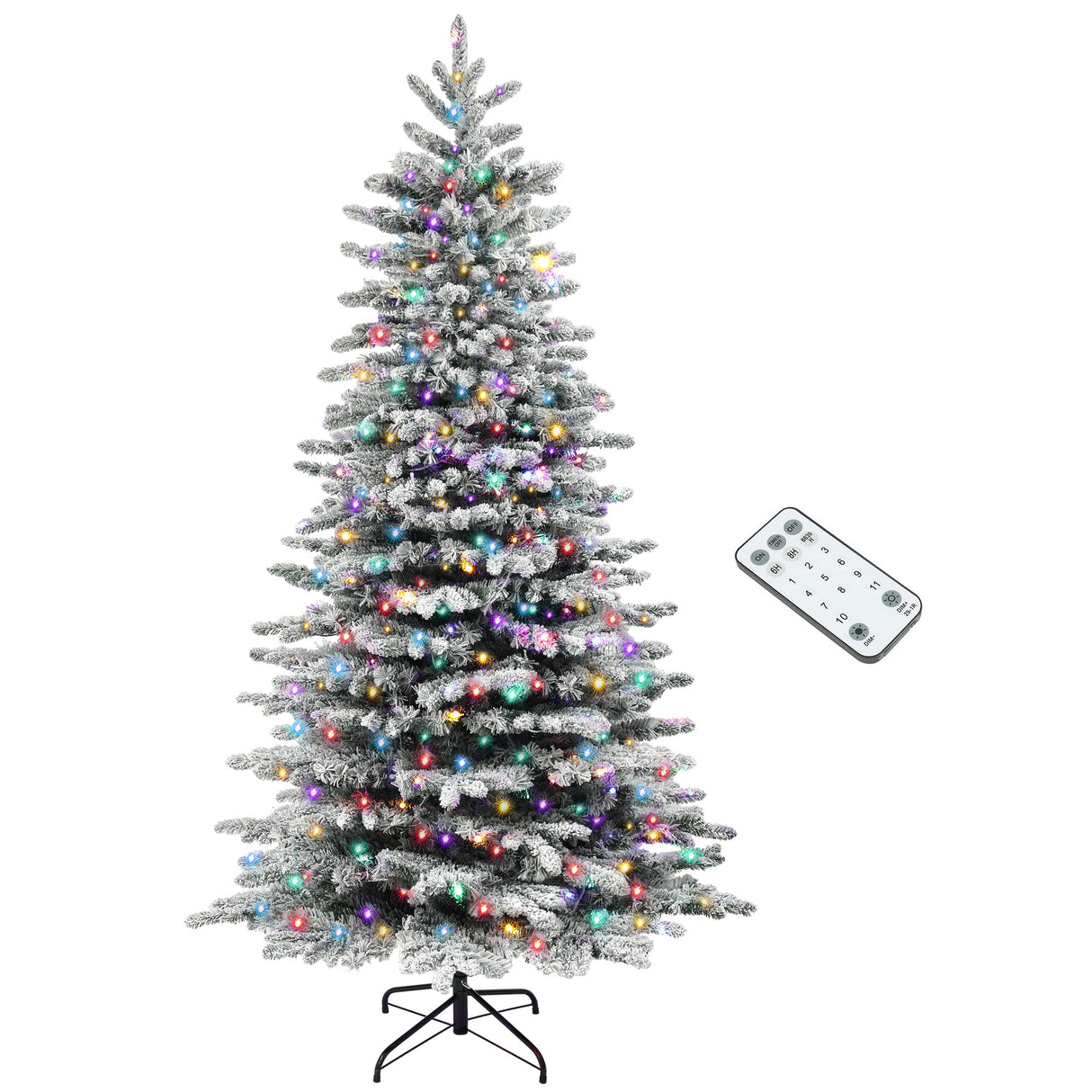 7.5ft Snow Flocked Artificial Christmas Tree