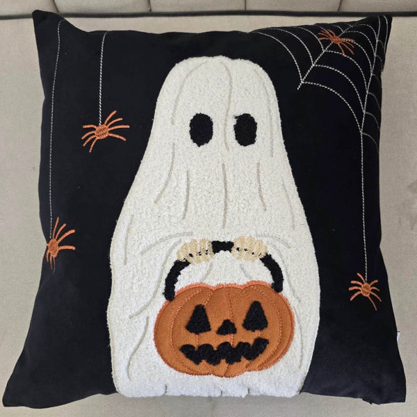 Halloween-Ghost-With-Pumpkin-Bucket-Throw-Pillow-Throw-Pillows