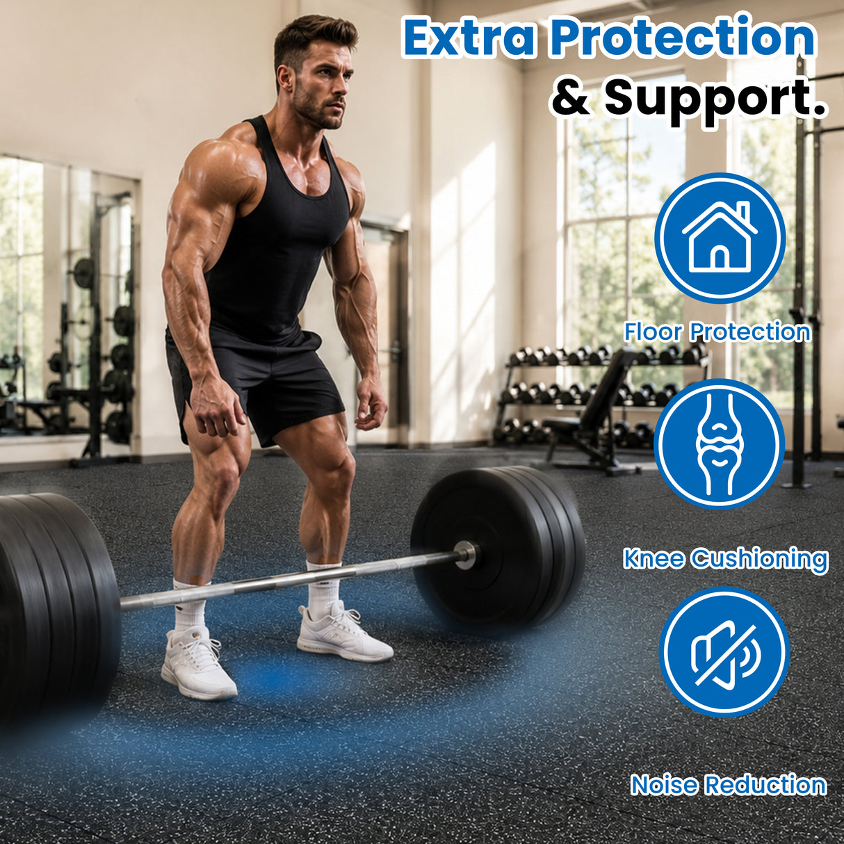 0.79 Inch Thick Gym Floor Mats