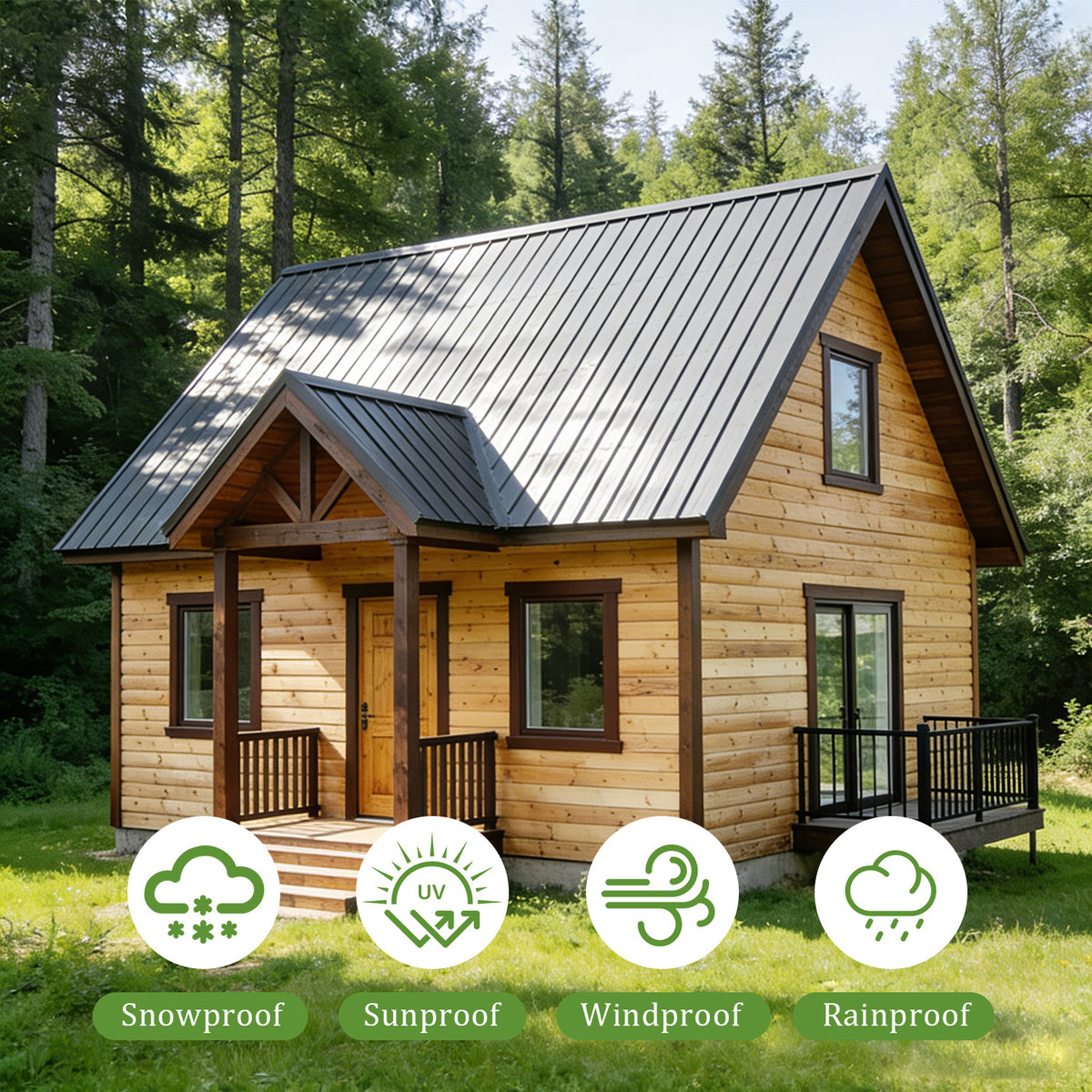 10 Pcs Metal Roofing Panels - Corrugated Galvanized Steel
