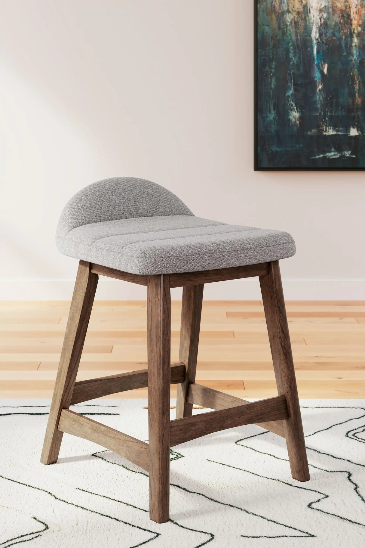 Lyncott - Upholstered Barstool (Set of 2) - Best Buy Furniture