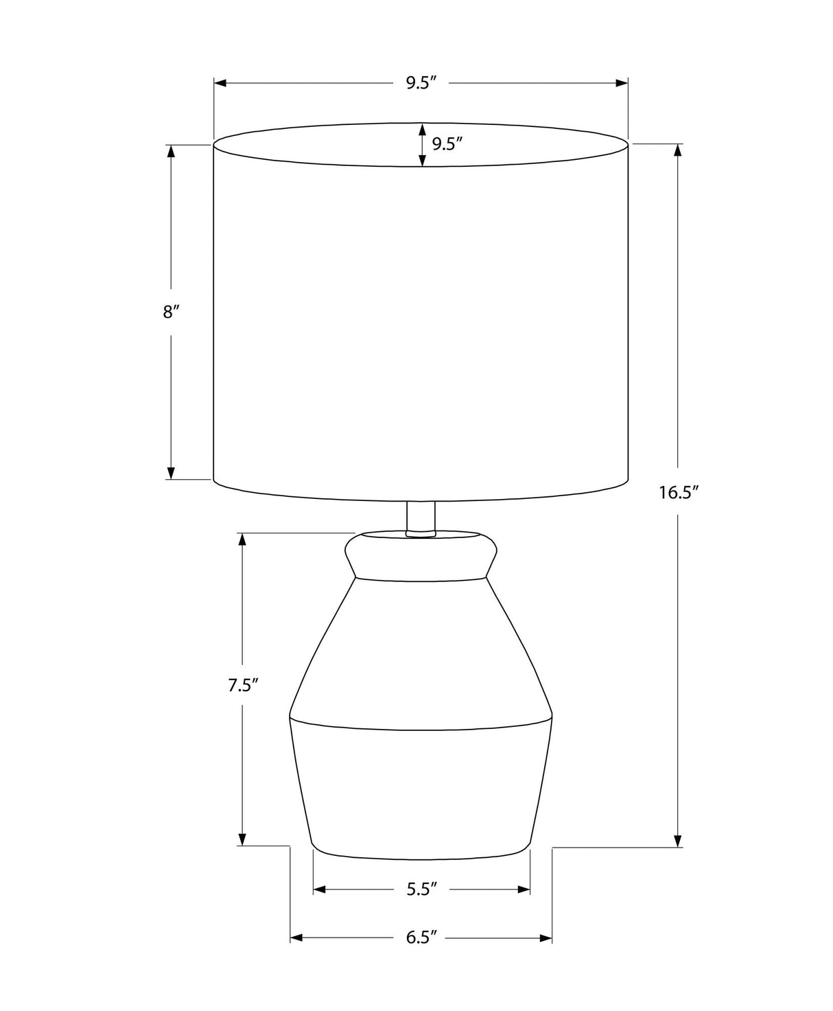 Lighting, Table Lamp Modern - Cream - Best Buy Furniture