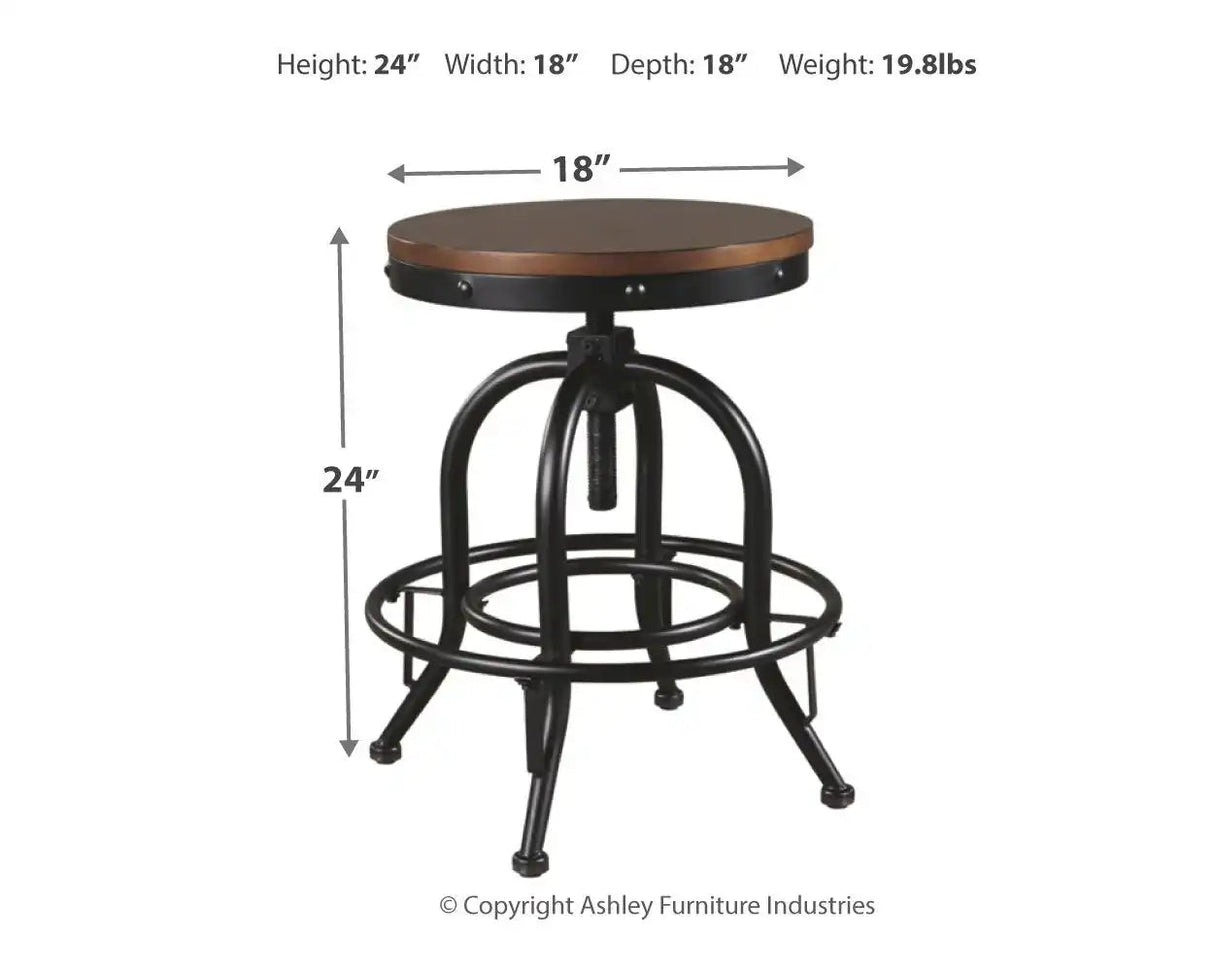 Valebeck - Swivel Barstool (Set of 2) - Best Buy Furniture