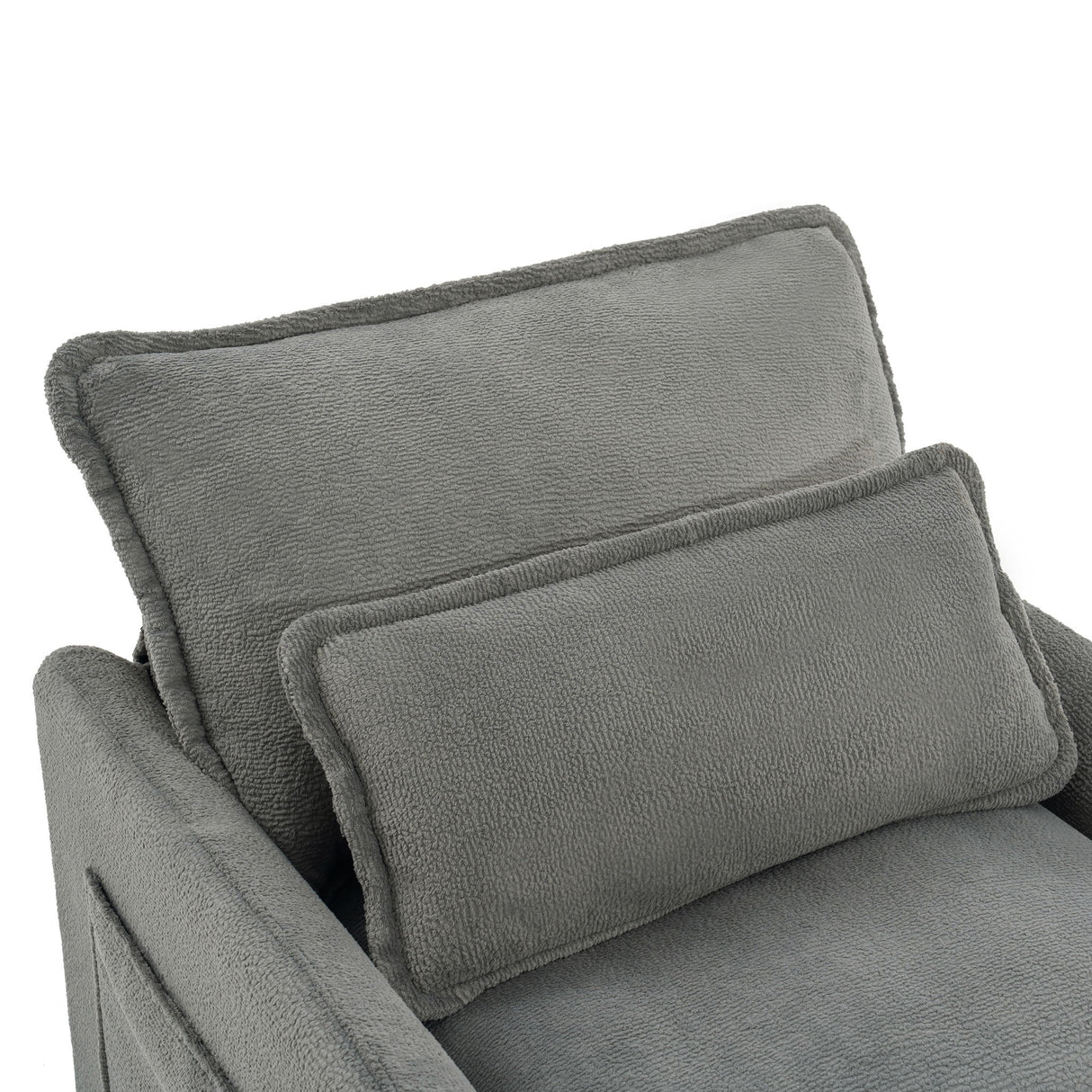 Modern Sofa Set With Double Layer Cushion And Side Storage Pockets