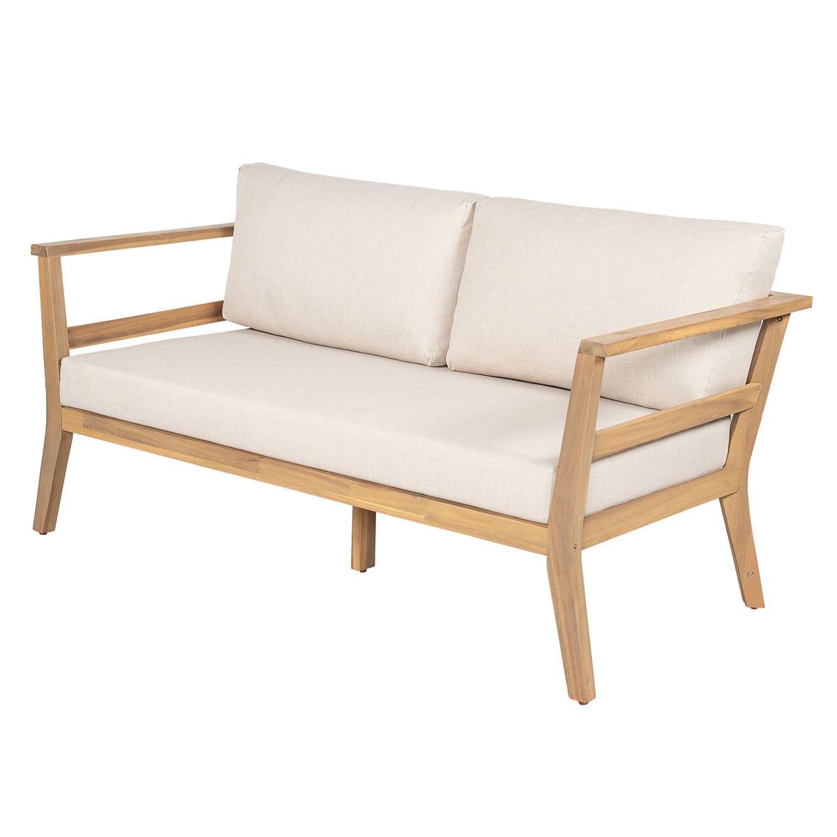 Acacia Outdoor Loveseat & Coffee Table for Patio