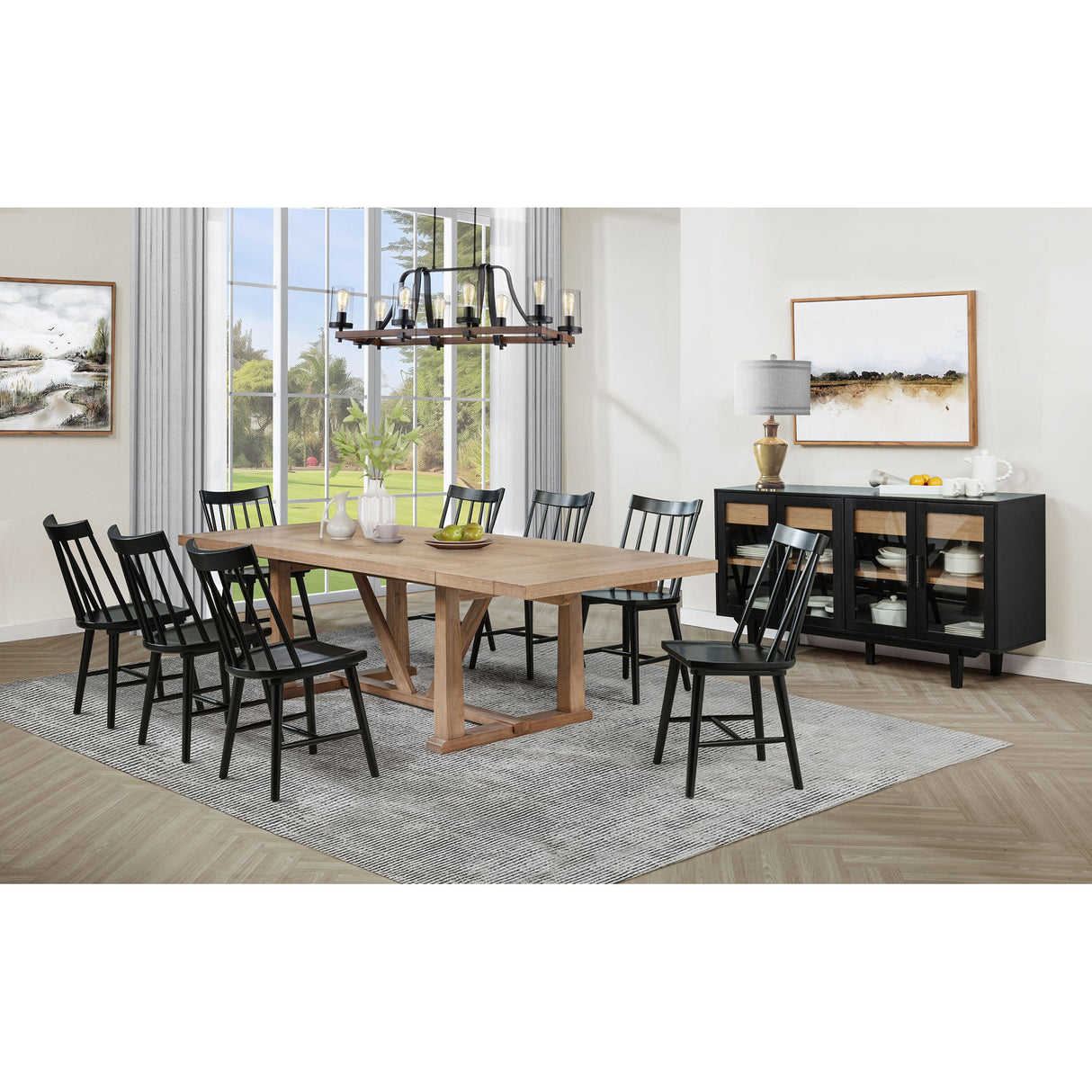 Carlos - Windsor Style Dining Side Chair (Set of 2)