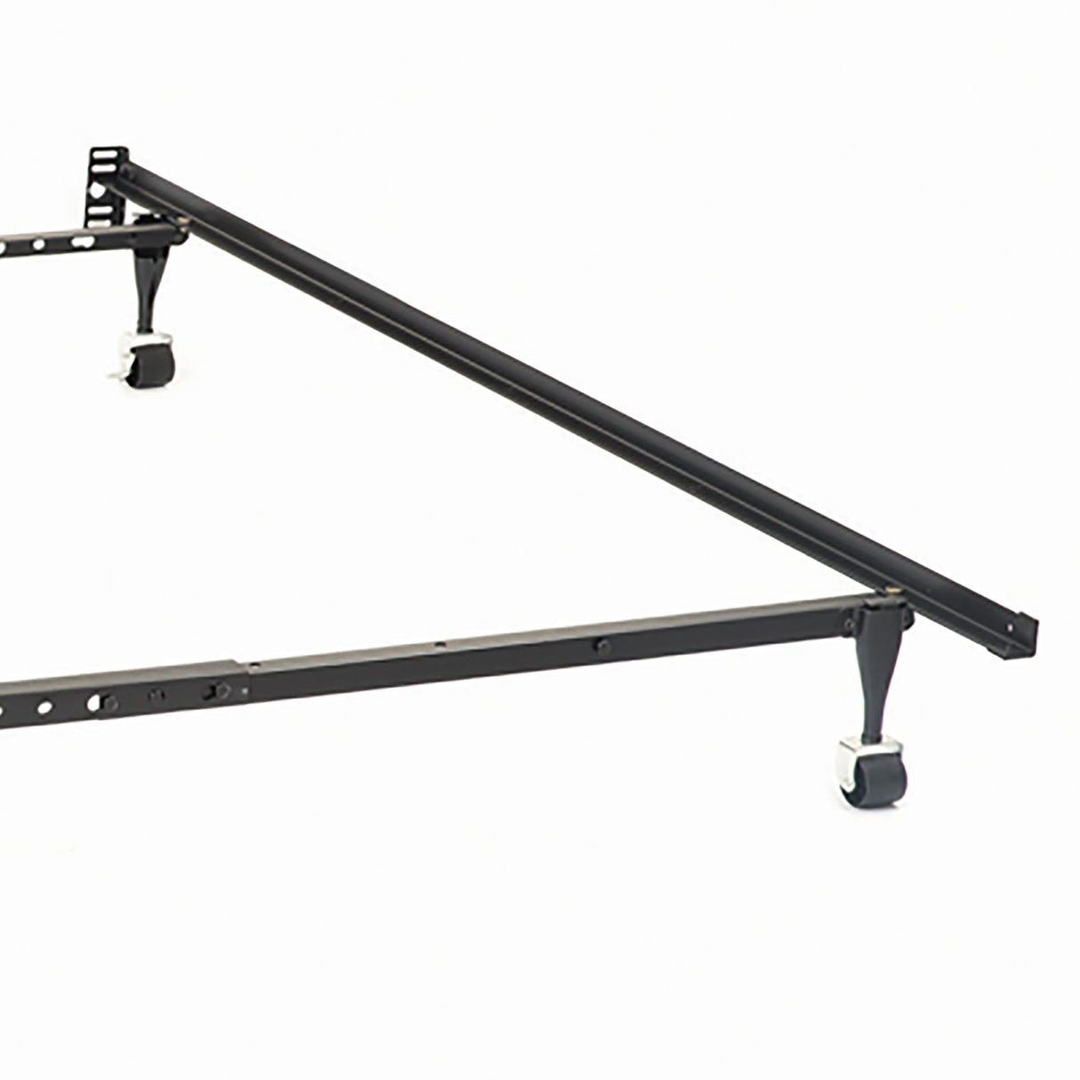 Deverton - Queen / Eastern King / California King Bed Frame With Center Support And Adjustable Design - Black