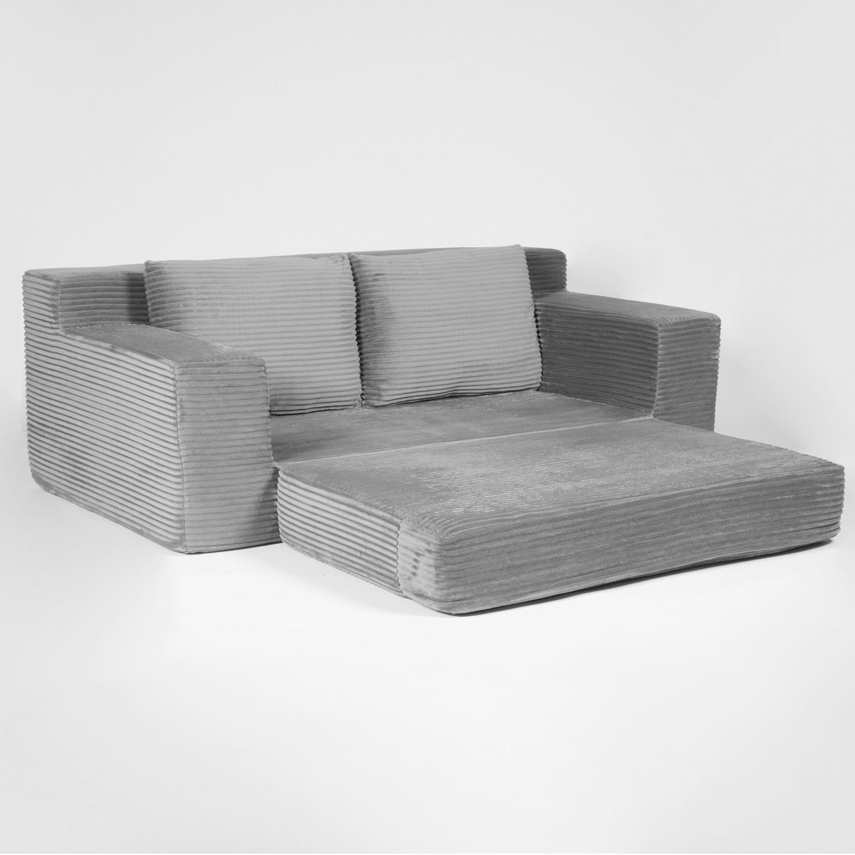 Comfortable Deep Seat Loveseat Sofa Bed, Reversible Cushion With Pillows