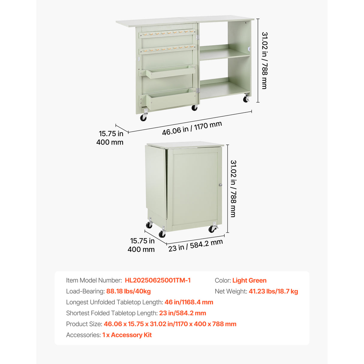 Folding Sewing Table: Multipurpose Craft Station