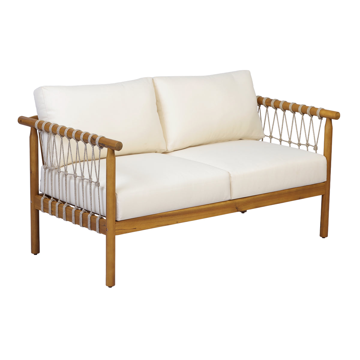 Teak Finish Acacia Wood Patio Seating