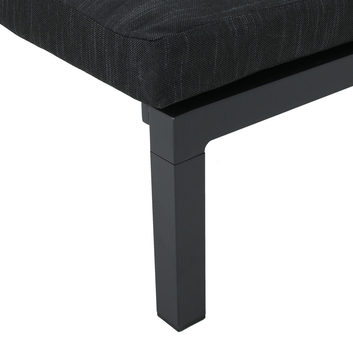Modern Chaise Lounge With Wate Resistant Fabric Cushions