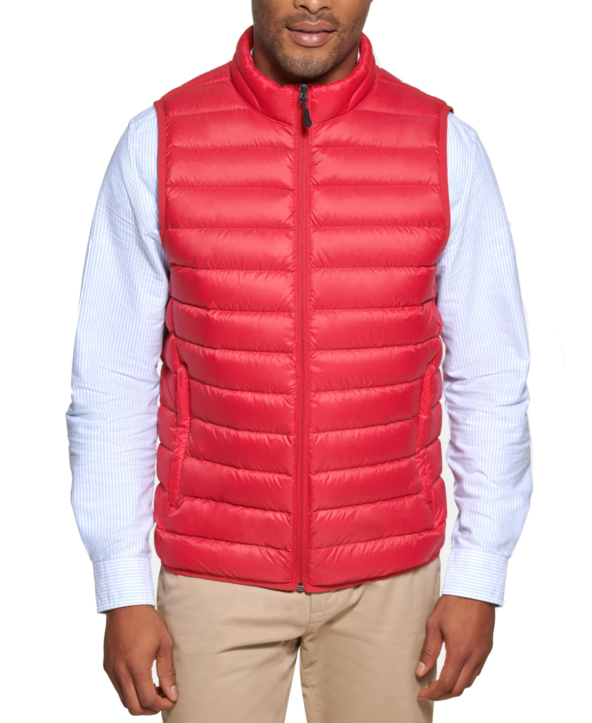 Club Room Men's Red Packable Down Vest - XL