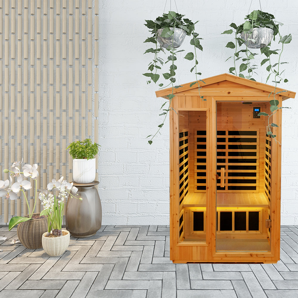 Outdoor Sauna Room's Front Wall Replacement Glass