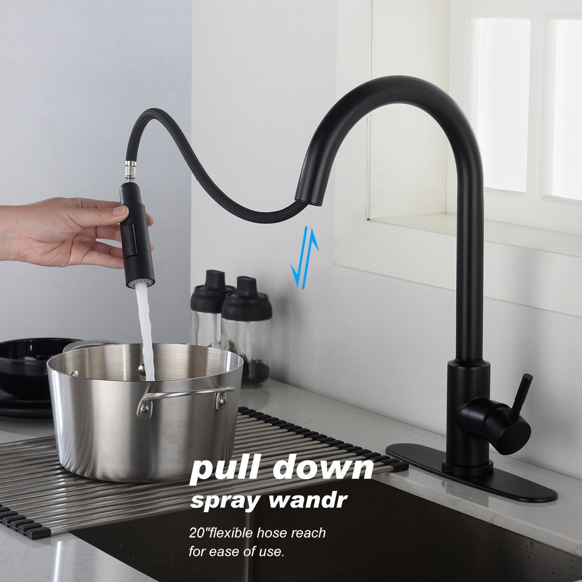 Touch Kitchen Faucet With Pull Down Sprayer
