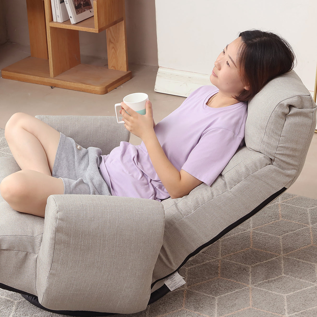 Adjustable Lounge Chair with 360 Degree Rotation
