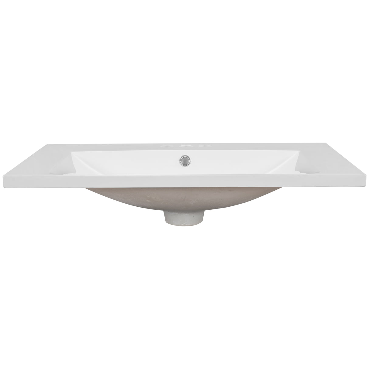 30" Single Bathroom Vanity Top with Undermount Ceramic Sink