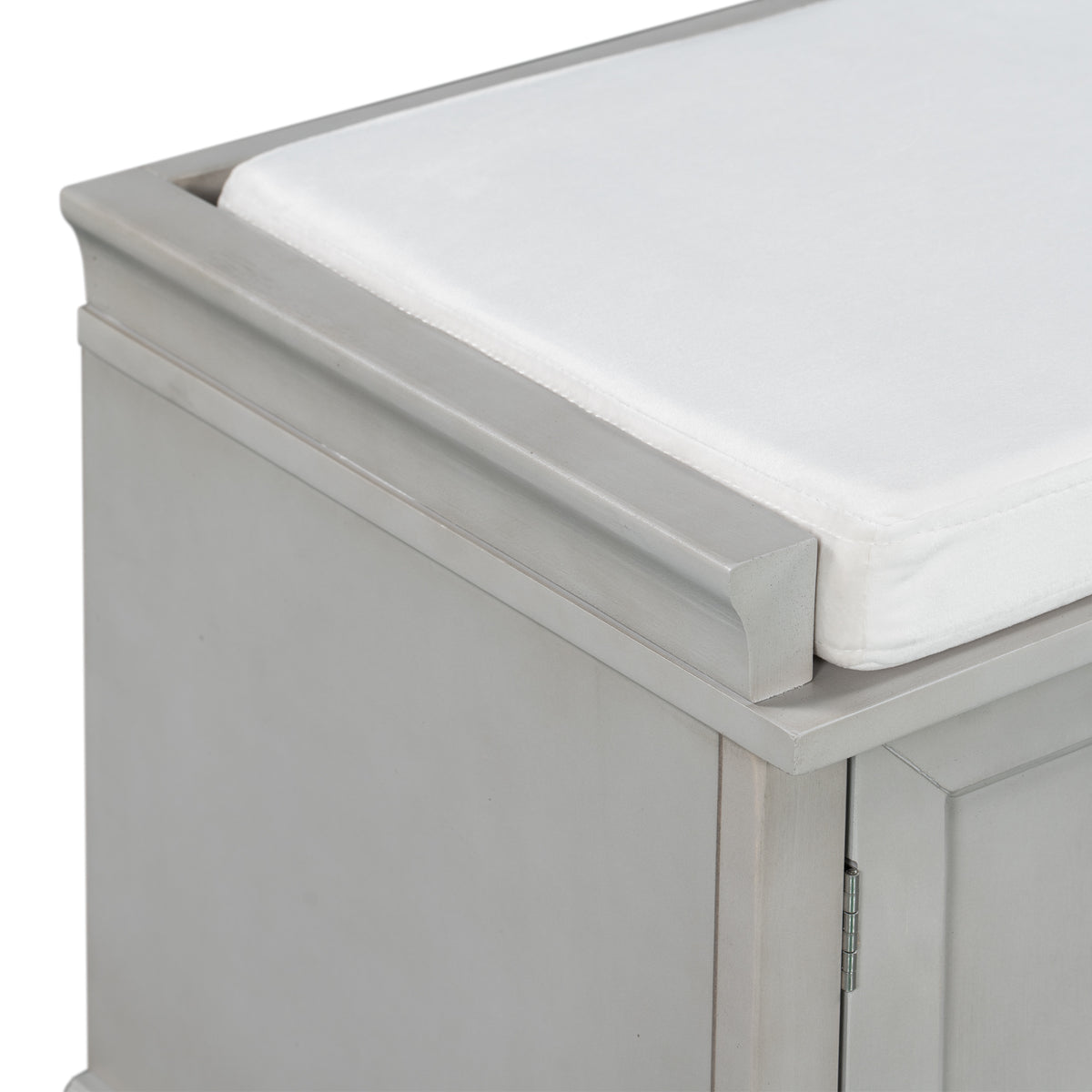 TREXM Storage Bench with 2 Drawers and 2 Cabinets