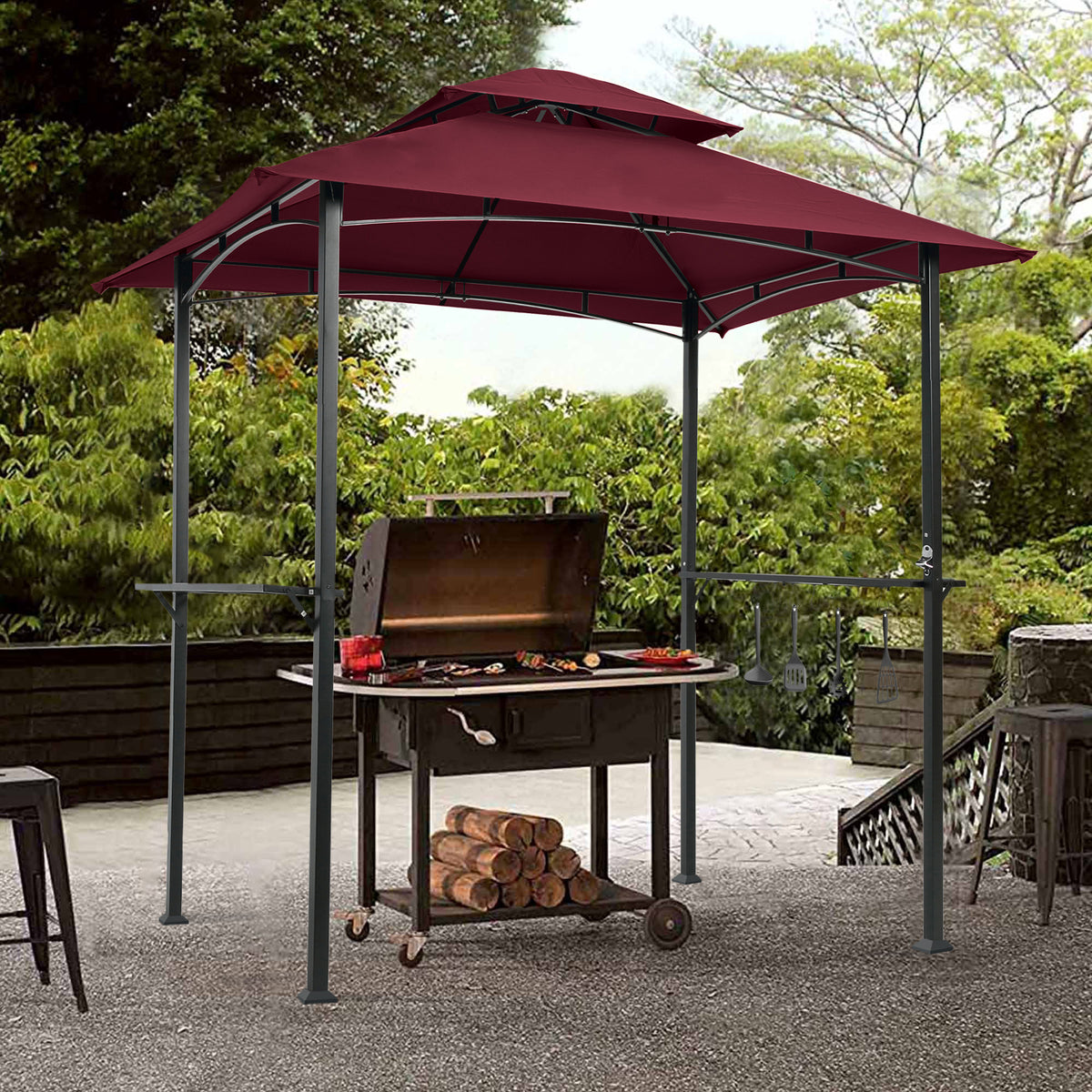 8x5Ft Grill Gazebo Replacement Canopy