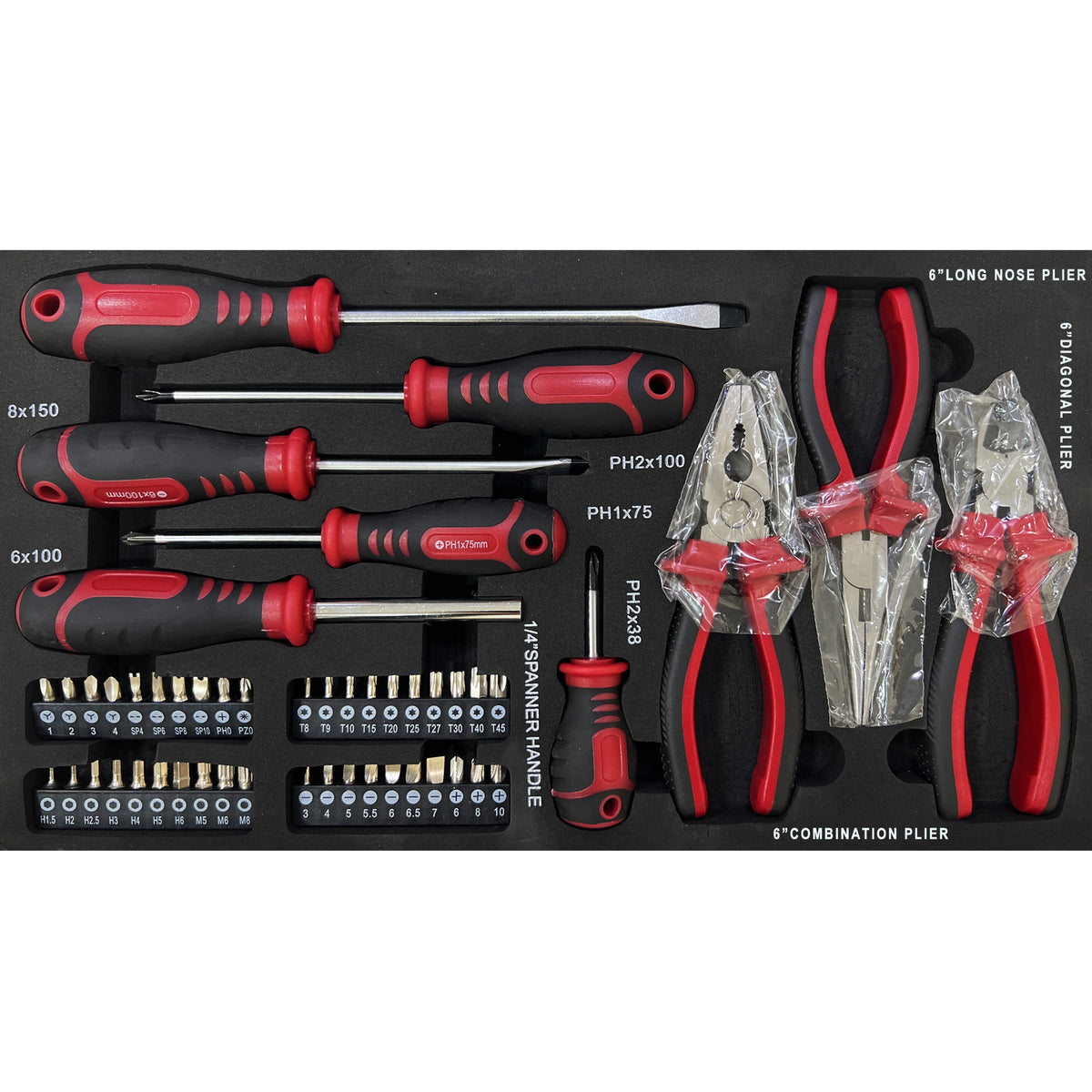 20" Portable 3-Drawer Steel Toolbox