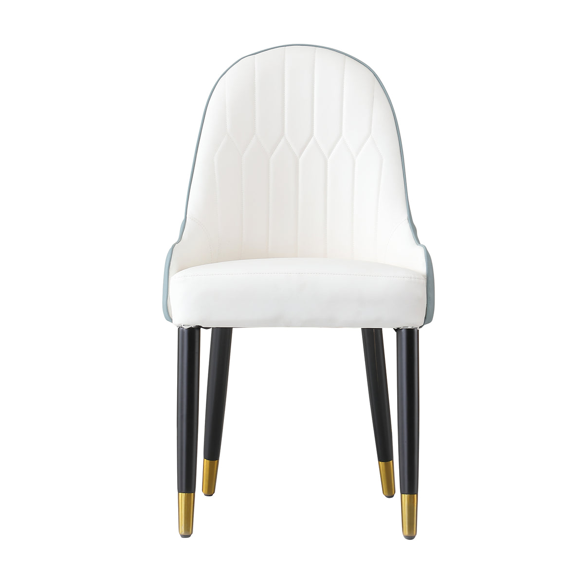 Modern Dining Chairs Set of 2 in Faux Leather