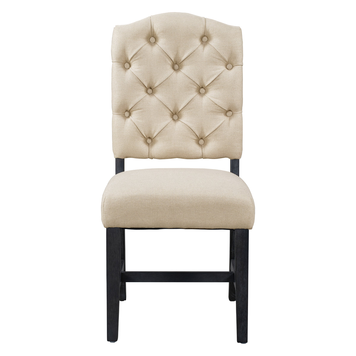 TREXM Retro Style Dining Chair Set with 4 Upholstered Chairs