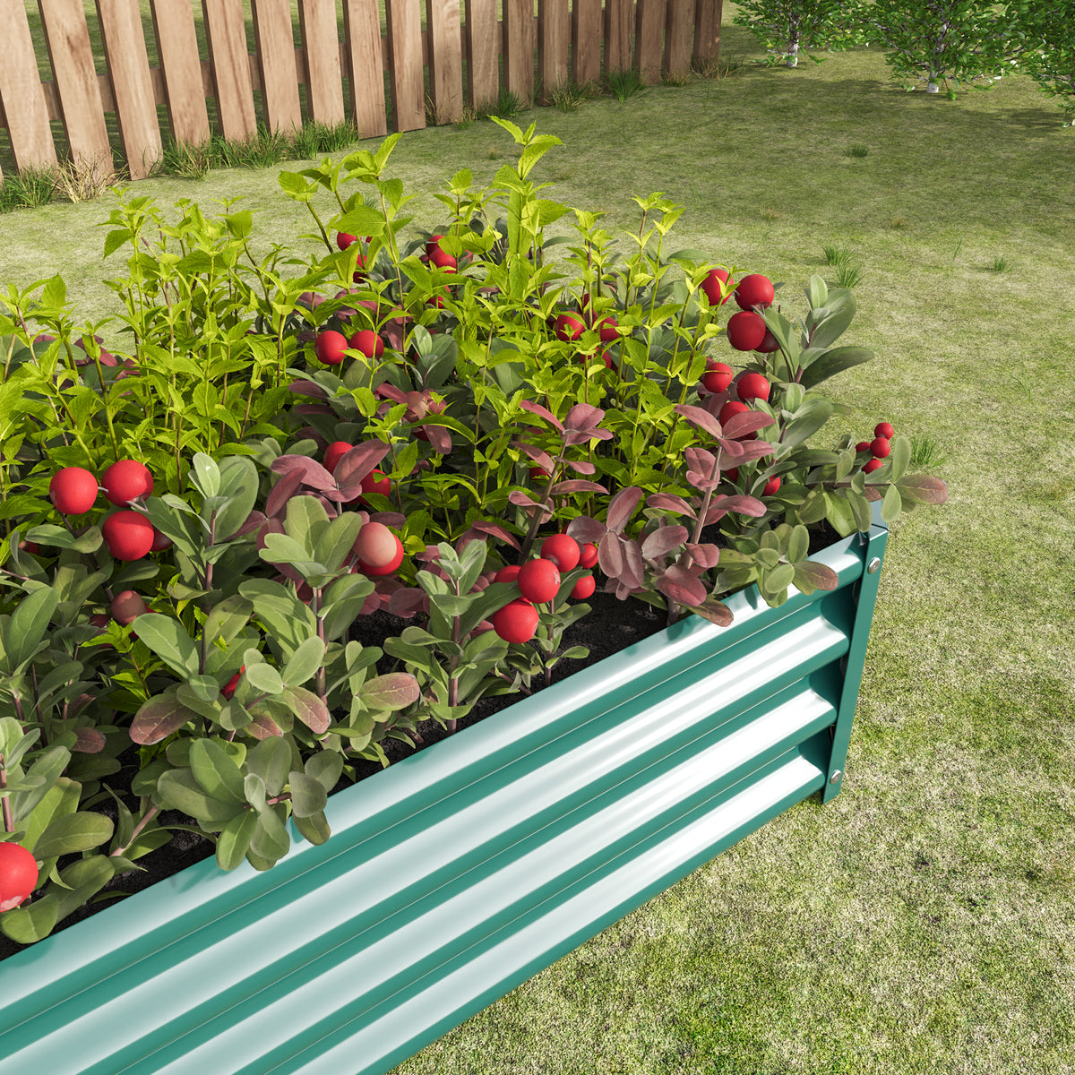2-Piece Metal Garden Pots & Planters Set