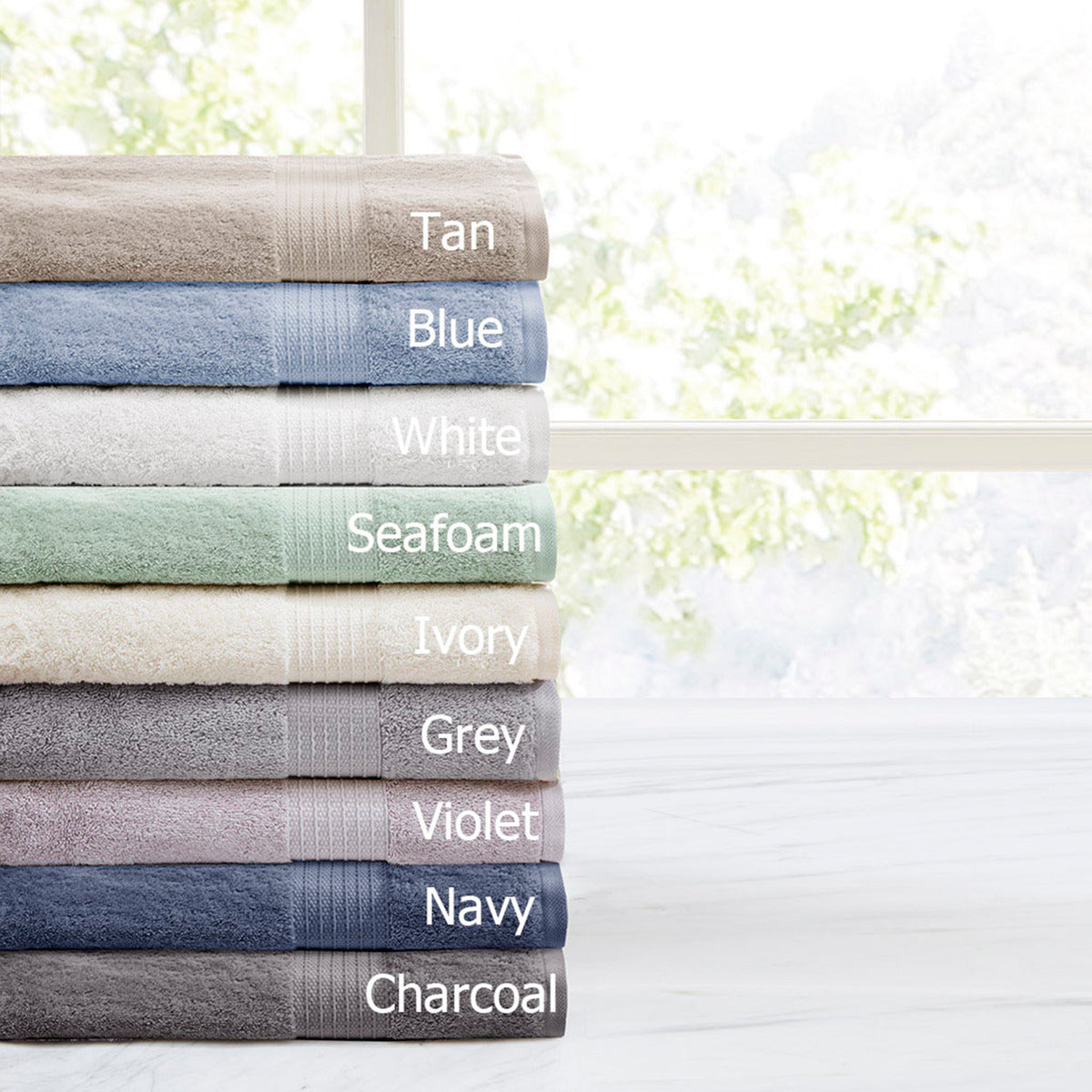 6 Piece Cotton Towel Set