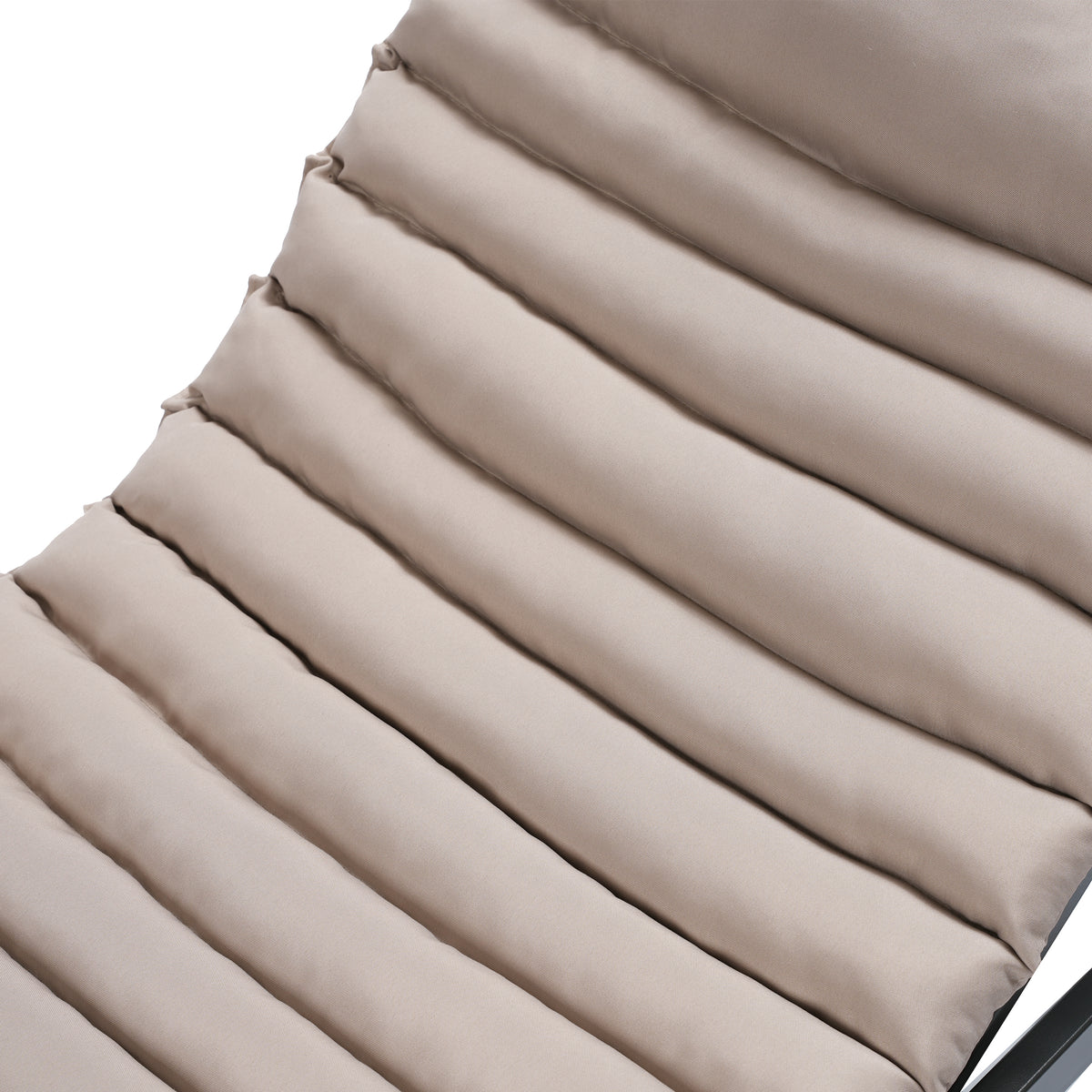 Khaki 2PCS Set Outdoor Lounge Chair Cushion Replacement