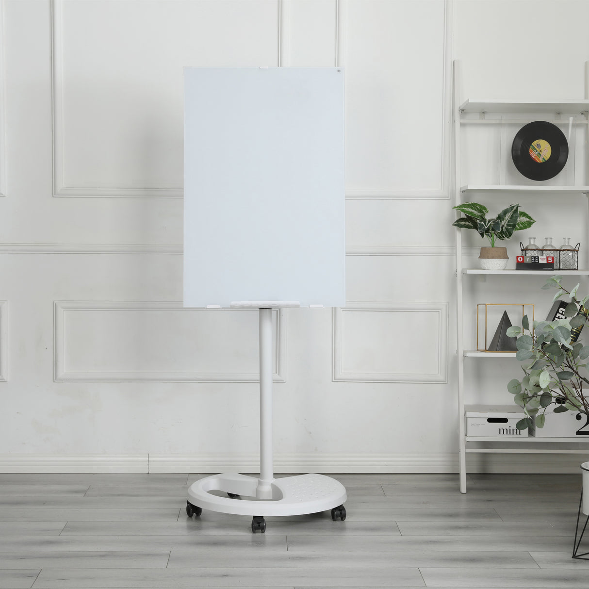 Removable Adjustable Height Tempered Glass Whiteboard