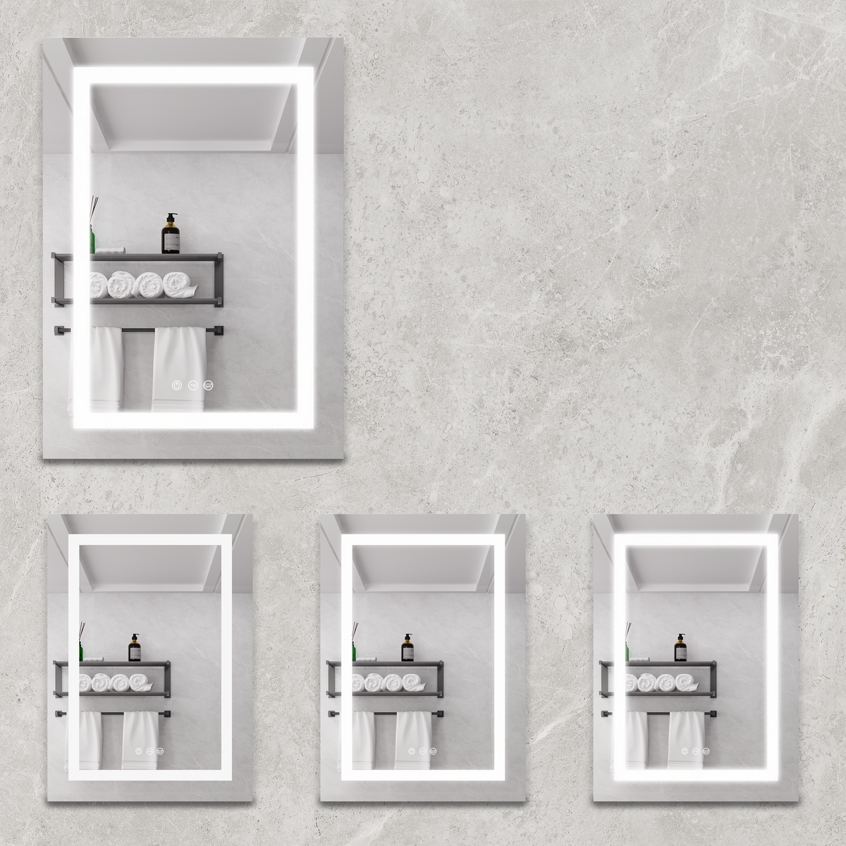 20 X 28 Inch Bathroom Medicine Cabinet with LED Mirror