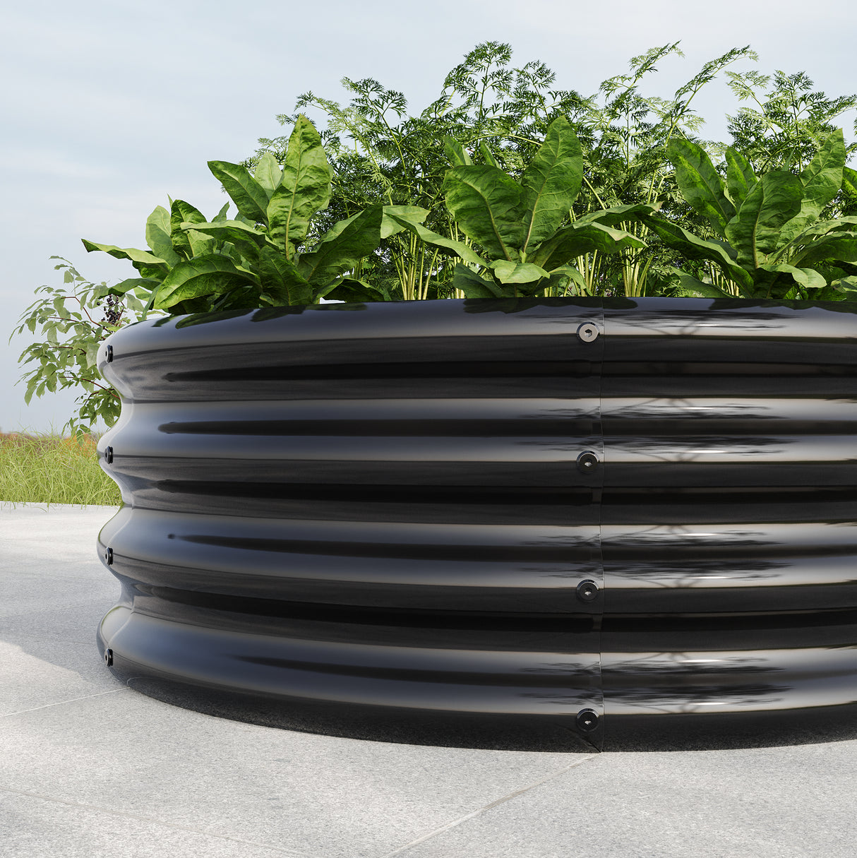 34" Tall Round Raised Garden Bed