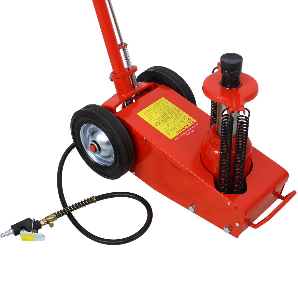 35 Ton Hydraulic Floor Jack Air-Operated Axle Bottle Jack with Extension Saddle Set