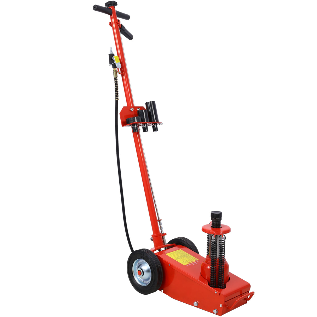 35 Ton Hydraulic Floor Jack Air-Operated Axle Bottle Jack with Extension Saddle Set