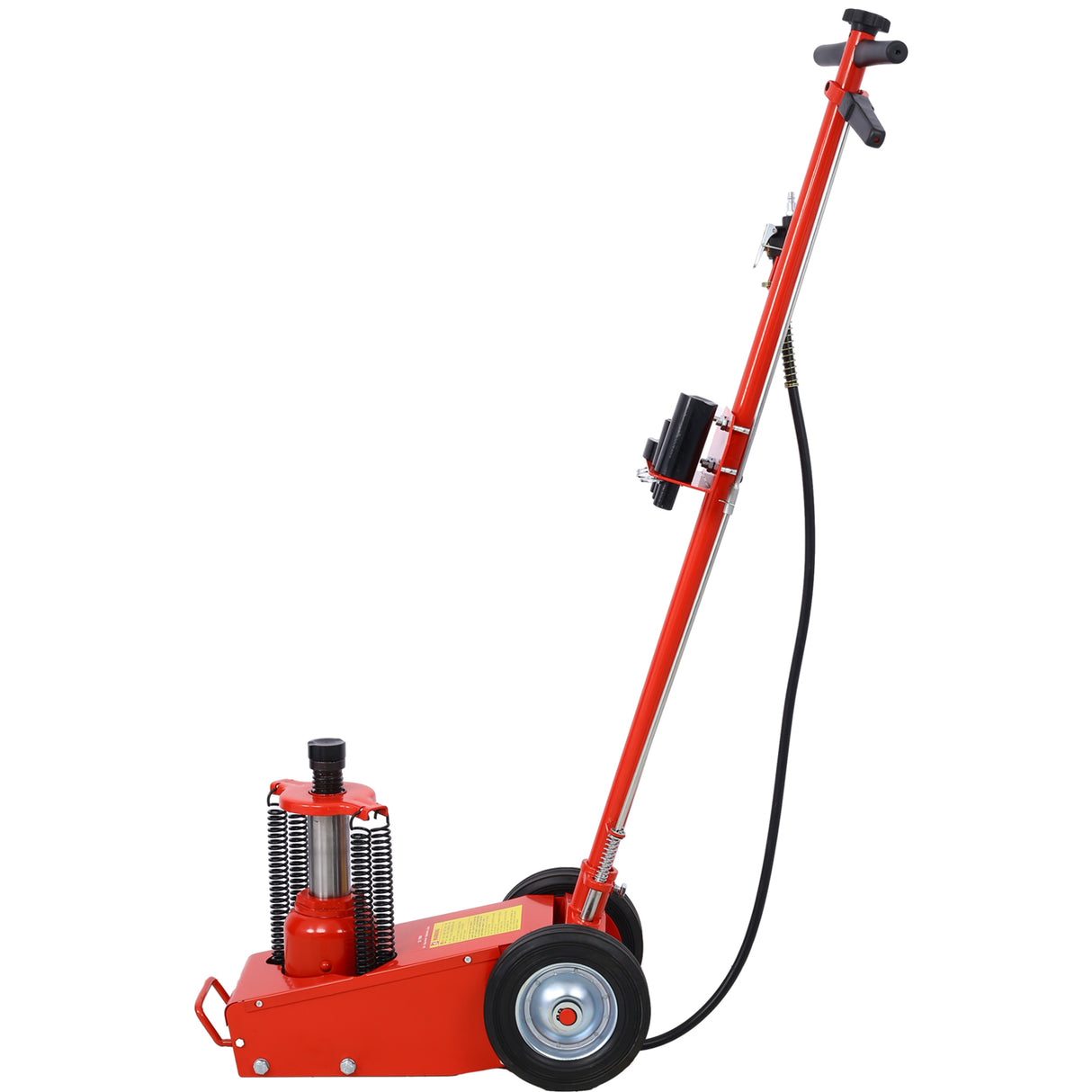 35 Ton Hydraulic Floor Jack Air-Operated Axle Bottle Jack with Extension Saddle Set