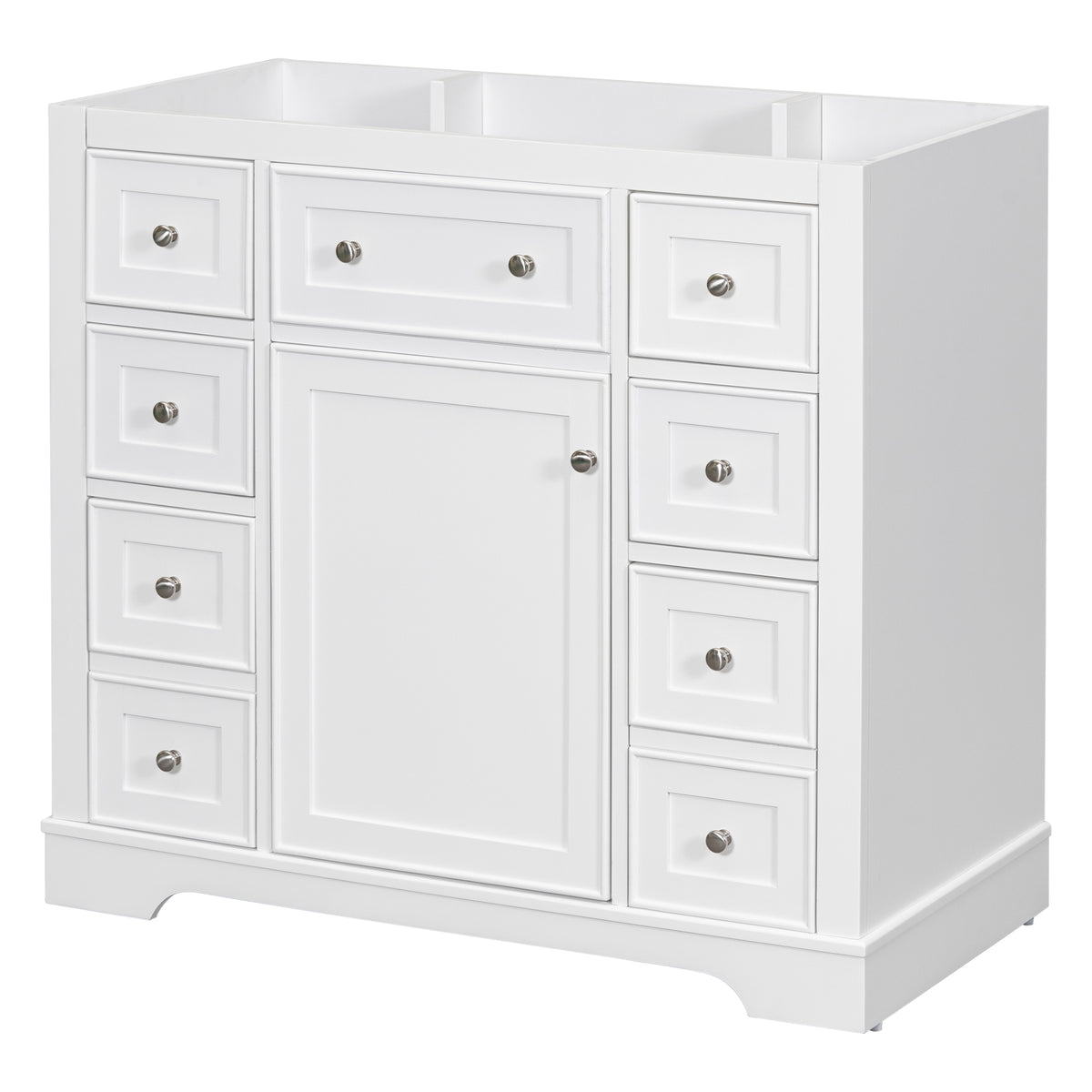 36" Bathroom Vanity without Sink, Cabinet Base Only