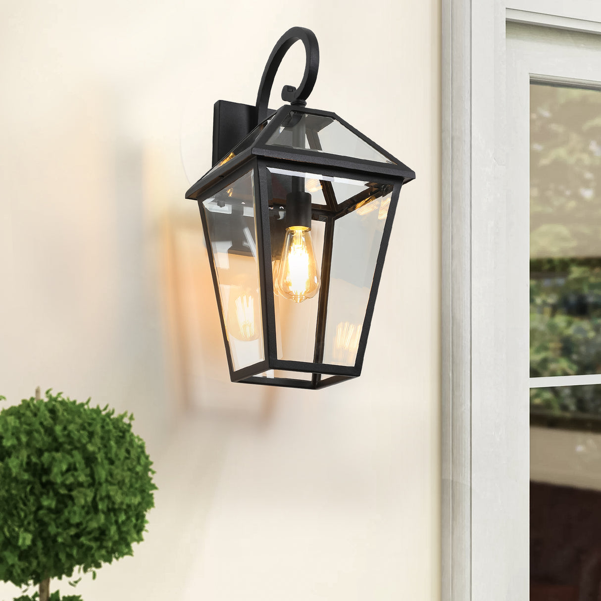 21" Outdoor Wall Lantern Light – Modern