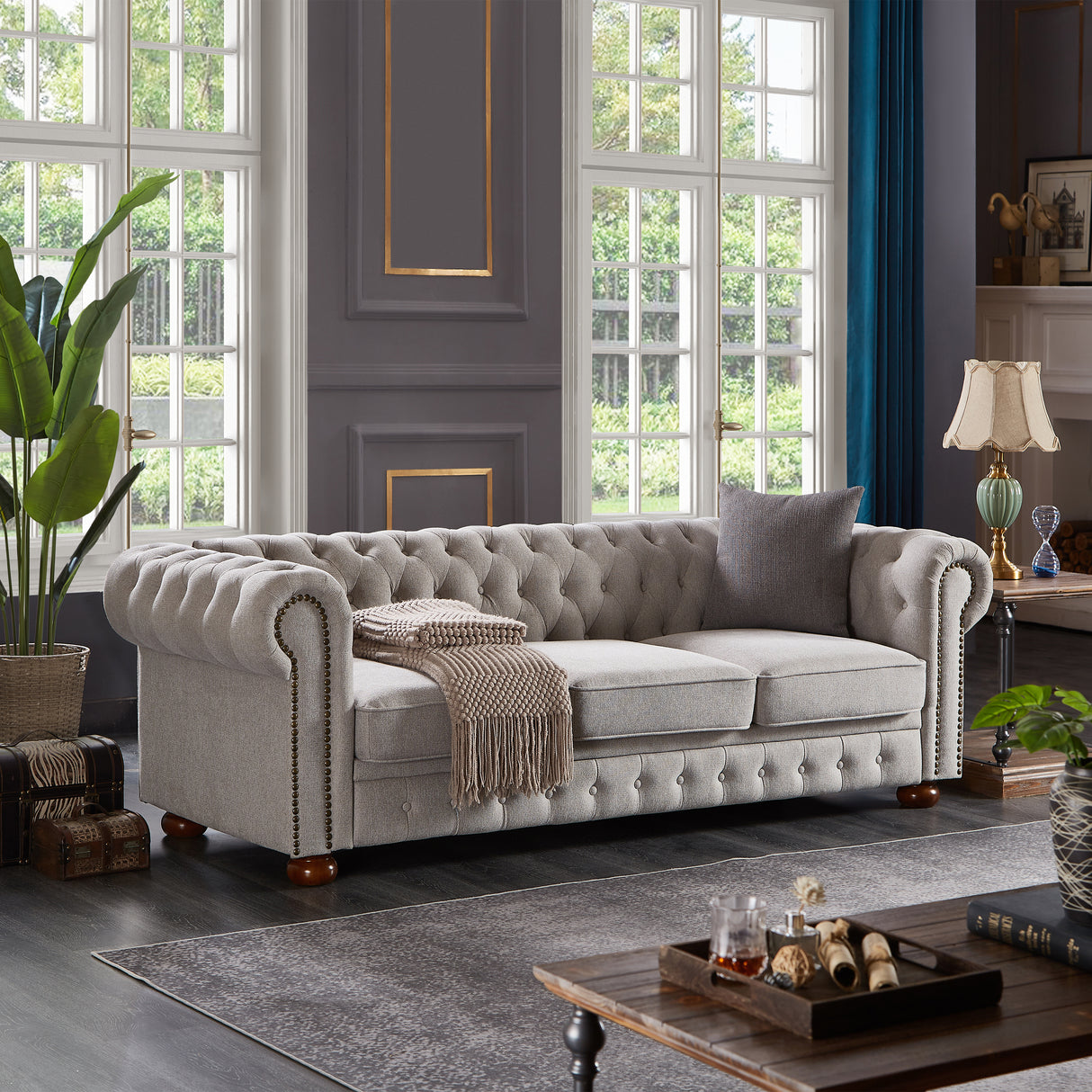 Chesterfield Sofa in Fabric