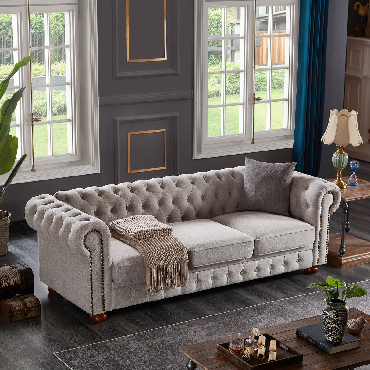 Chesterfield Sofa in Fabric
