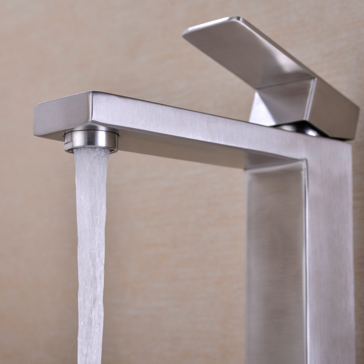 Single Handle Sink Brushed Nickel Vanity Bathroom Faucet