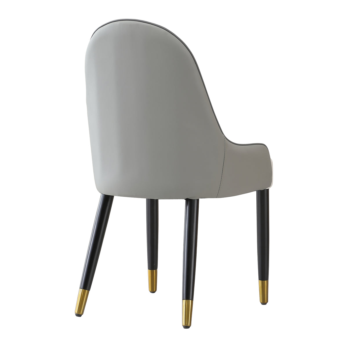 Modern Dining Chairs Set of 2 pcs Faux Leather and Metal