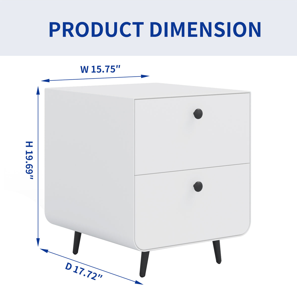 Modern Night Stand Storage Cabinet for Living Room Bedroom