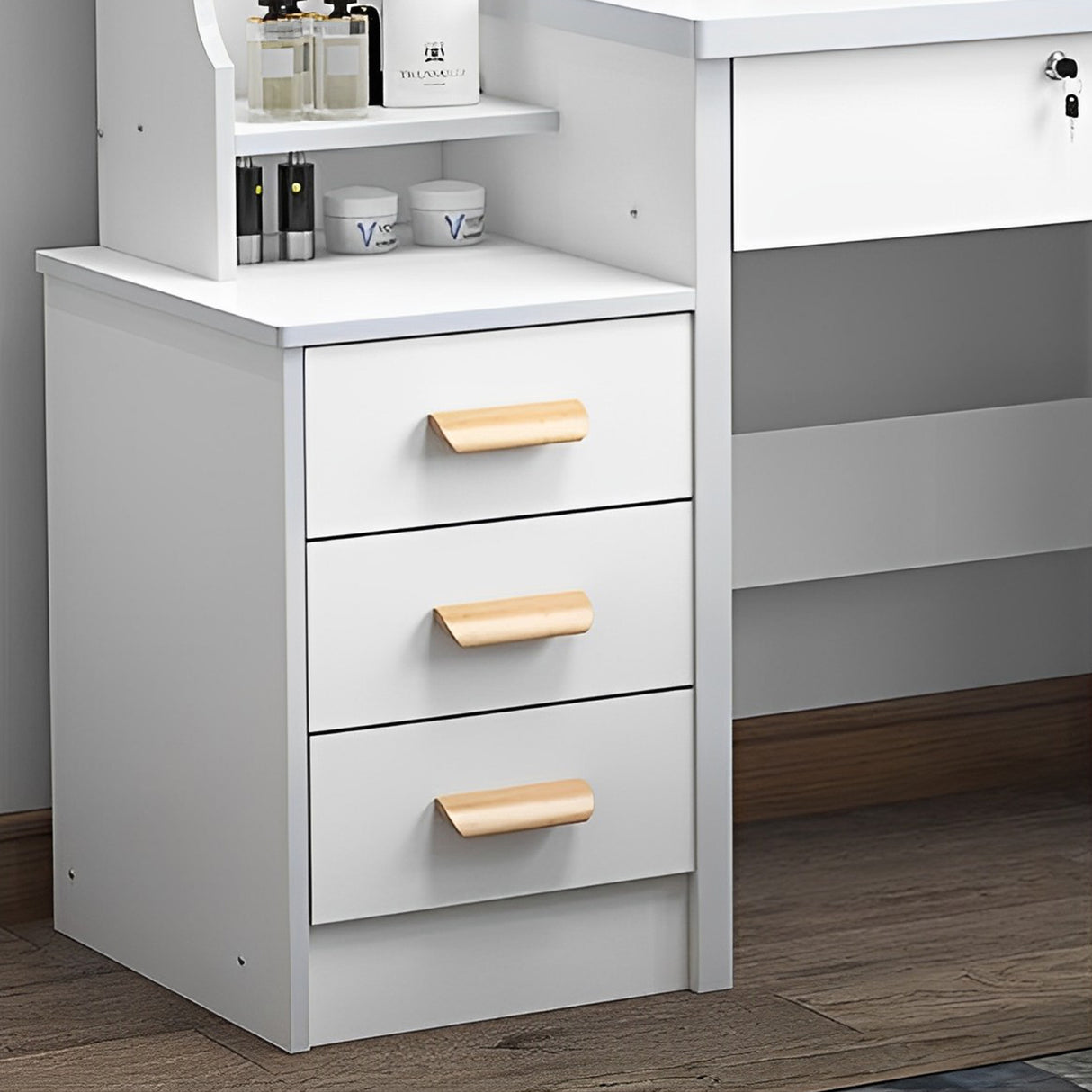 Fashion Vanity Desk with Mirror and Lights