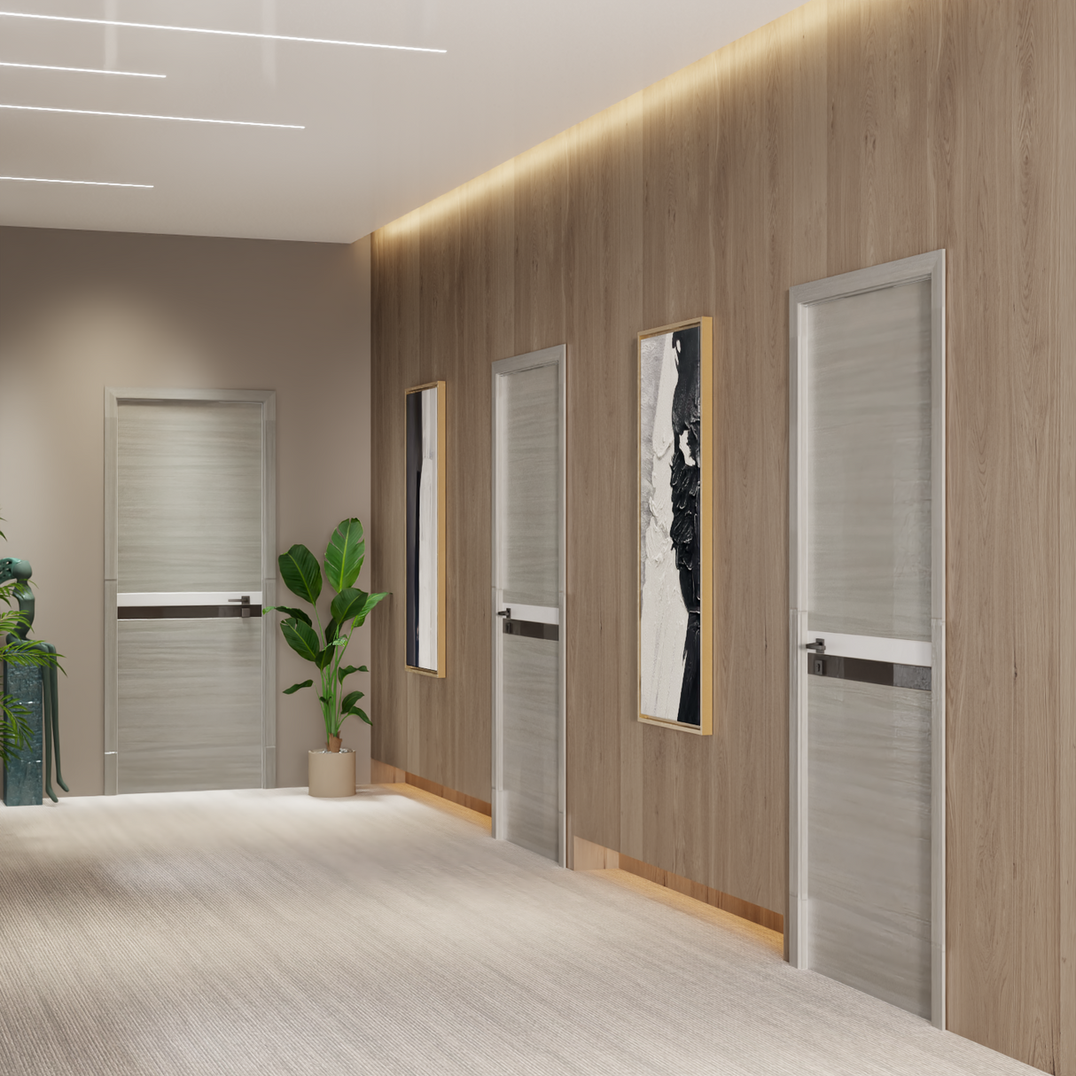 Crazy Elf 32" x 84" Melamine Integrated Door Slab