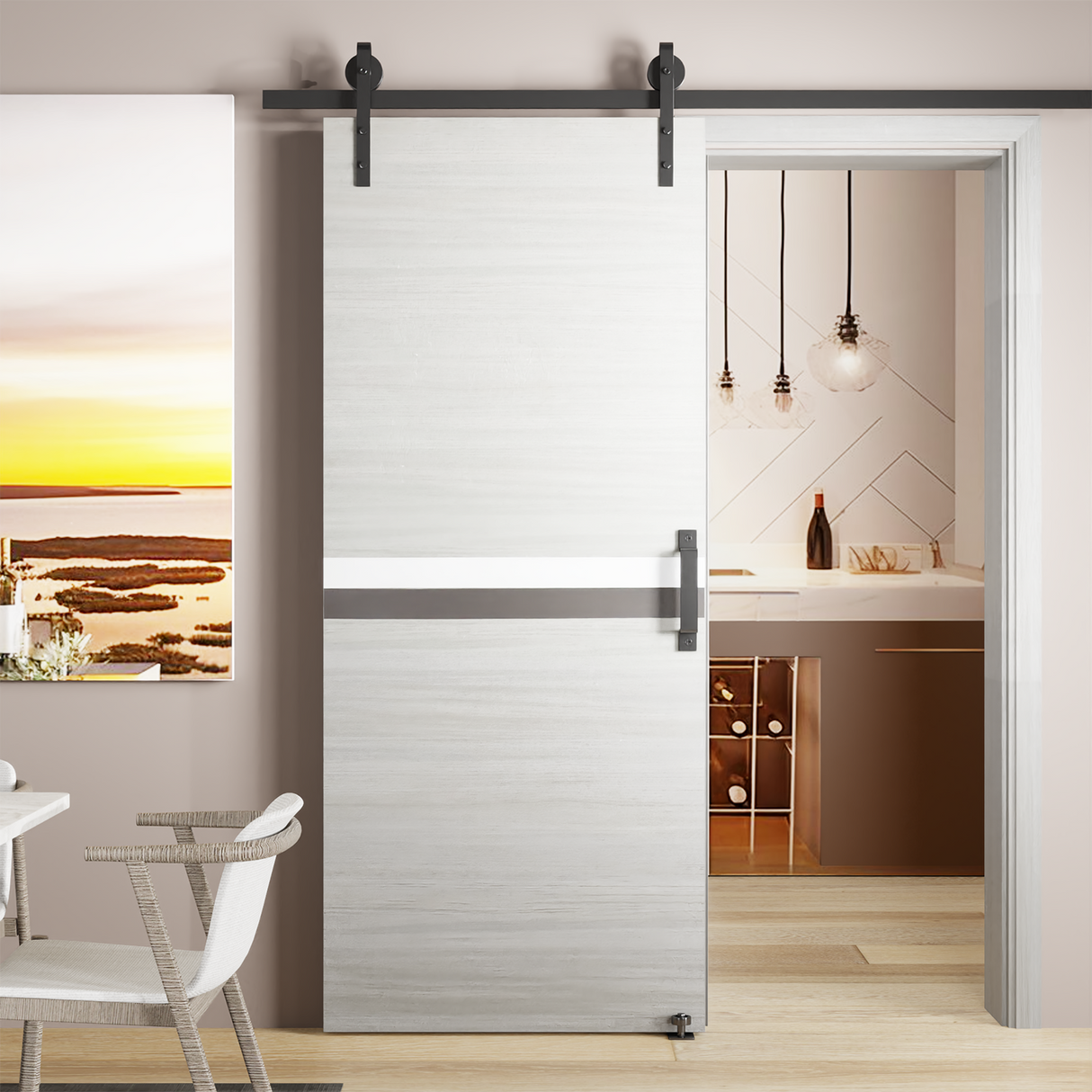 Crazy Elf 32" x 84" Melamine Integrated Door Slab