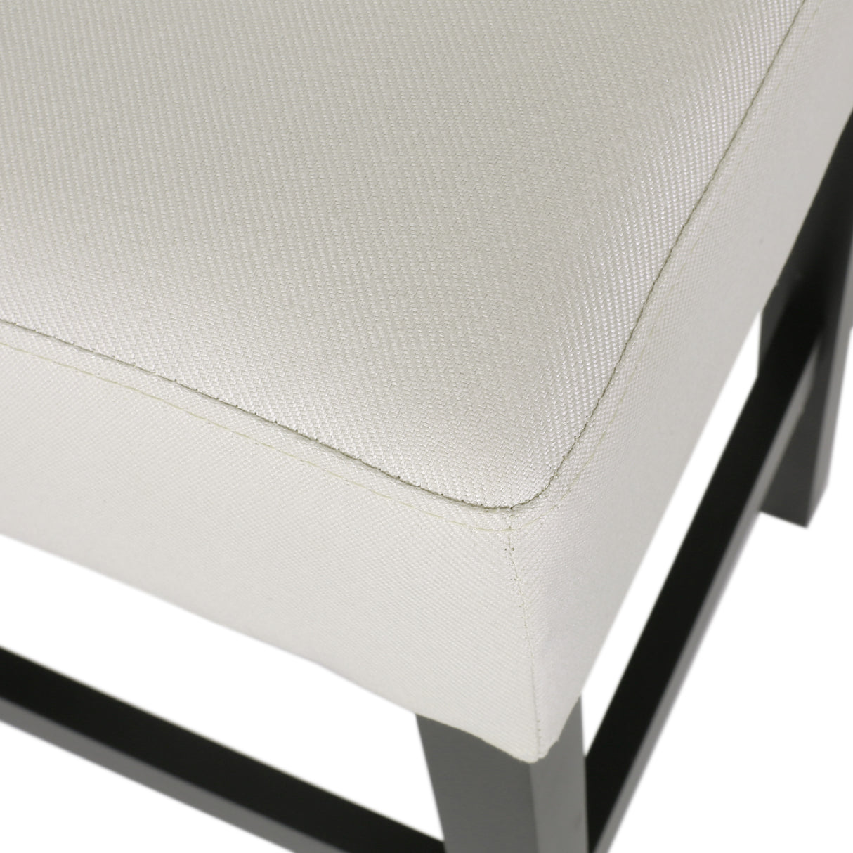Set of 2, 26.75" Backless Fabric Counter Height Barstool