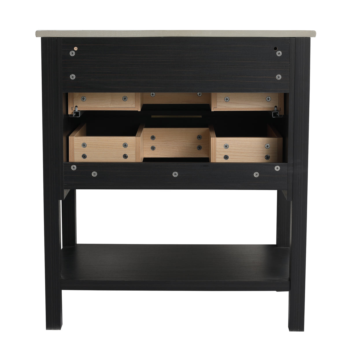 30 Inch Bathroom Vanity Plywood With 2 Drawers