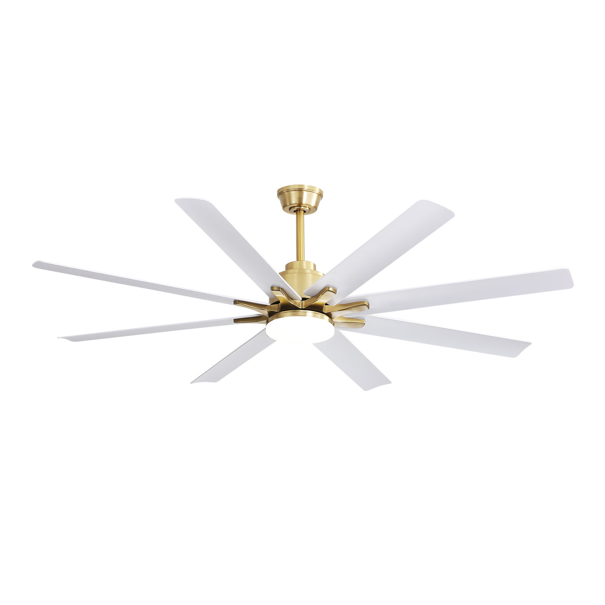 66 Inch Modern Smart Ceiling Fan with Reversible DC Motor and LED Light